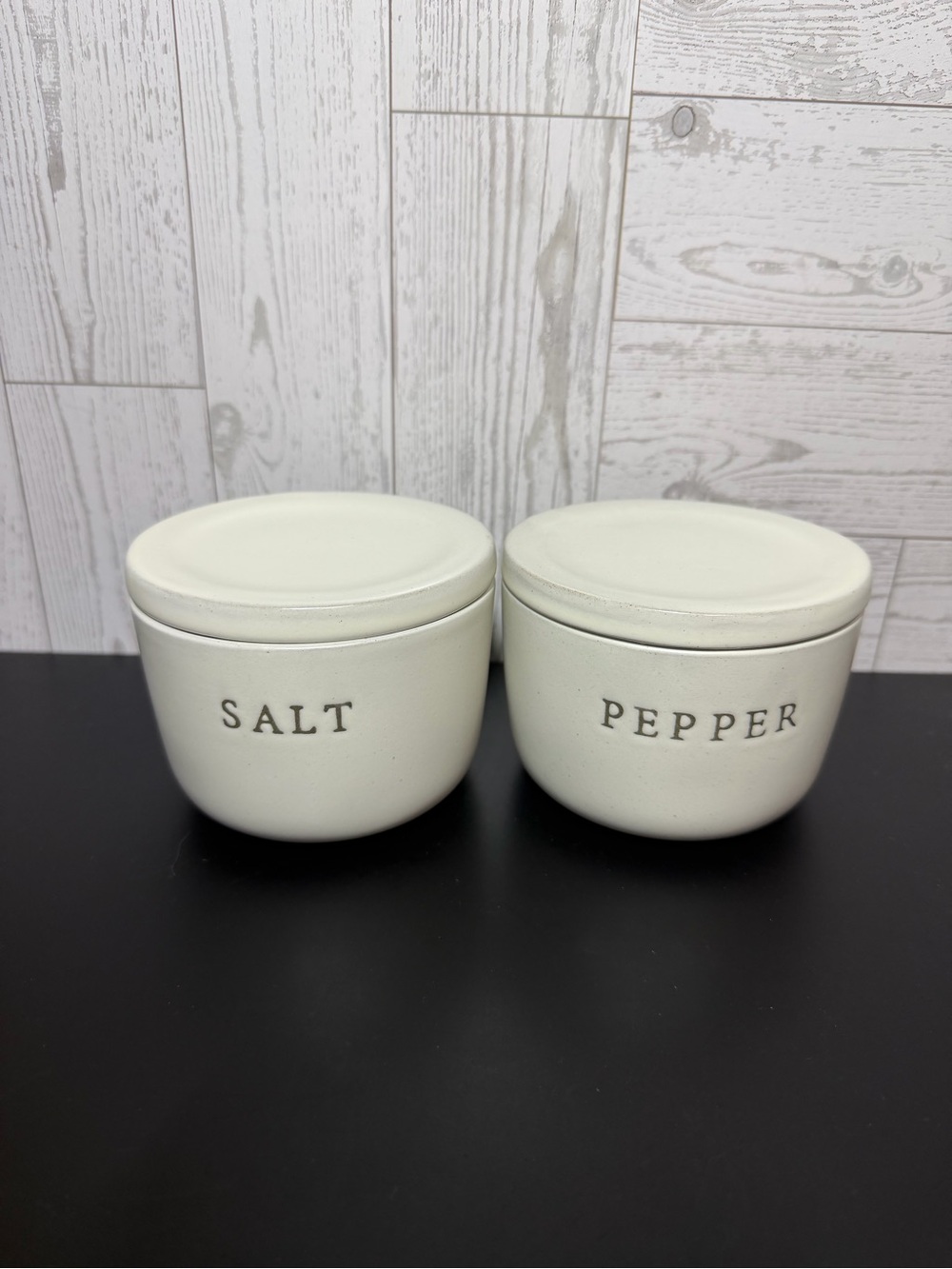 Hearth & Hand Magnolia Salt & Pepper Canister Set Ceramic
Farmhouse
